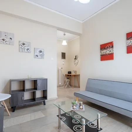 Neos Kosmos Metro St 1 Bedrm 3 Pers Flat By Mps Athens